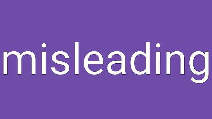 Misleading Definition & Meaning