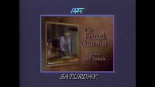 The Frugal Gourmet With Jeff Smith 1991 Promo - Pbs - Apt - Huntsville, Alabama
