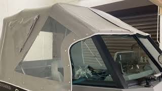 Обзор ходового тента и ветрового стекла на лодке волжанка 46 фиш