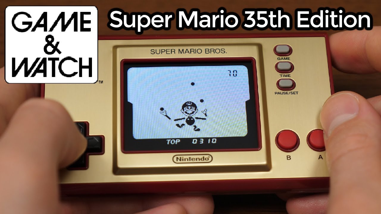 New Game & Watch Super Mario Bros Nintendo handheld Game Welcome