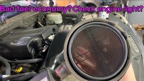 Can mass airflow sensor cleaner fix a check engine light? 2003 GMC Yukon Mass Airflow Sensor removal