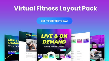 Get a FREE Virtual Fitness Layout Pack for Divi