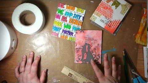 Book Binding Tutorial - How to Bind Single Sheets Using Wall Board Tape