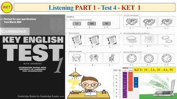 KET 1 Listening Part 1 Test 4 (Transcript + Key)