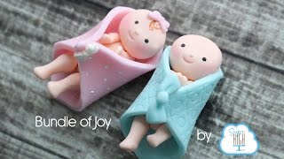 Bundle of Joy fondant toppers by Sugar High, Inc.