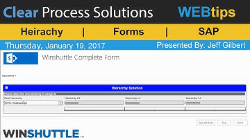 WINSHUTTLE Tutorial & WEBtips: Referencing SAP Heirarchies in Forms