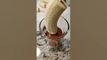 Frozen Chocolate Dipped Banana Treats Food Shorts 