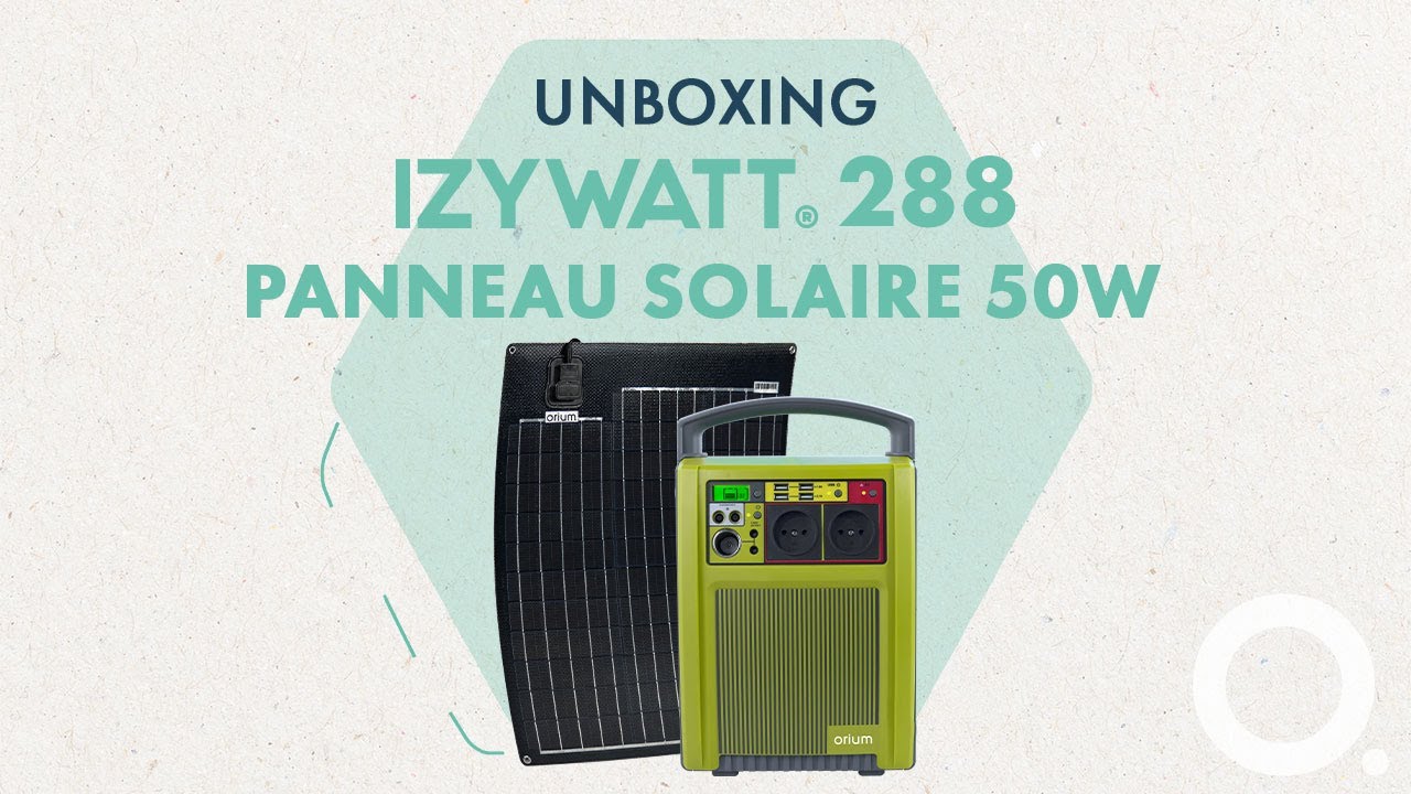 Pack station d'énergie IZYWATT 250 et panneau solaire 50W - AIC