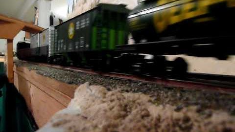 MTH Steam Engine O Gauge train Layout in Basement Part 7