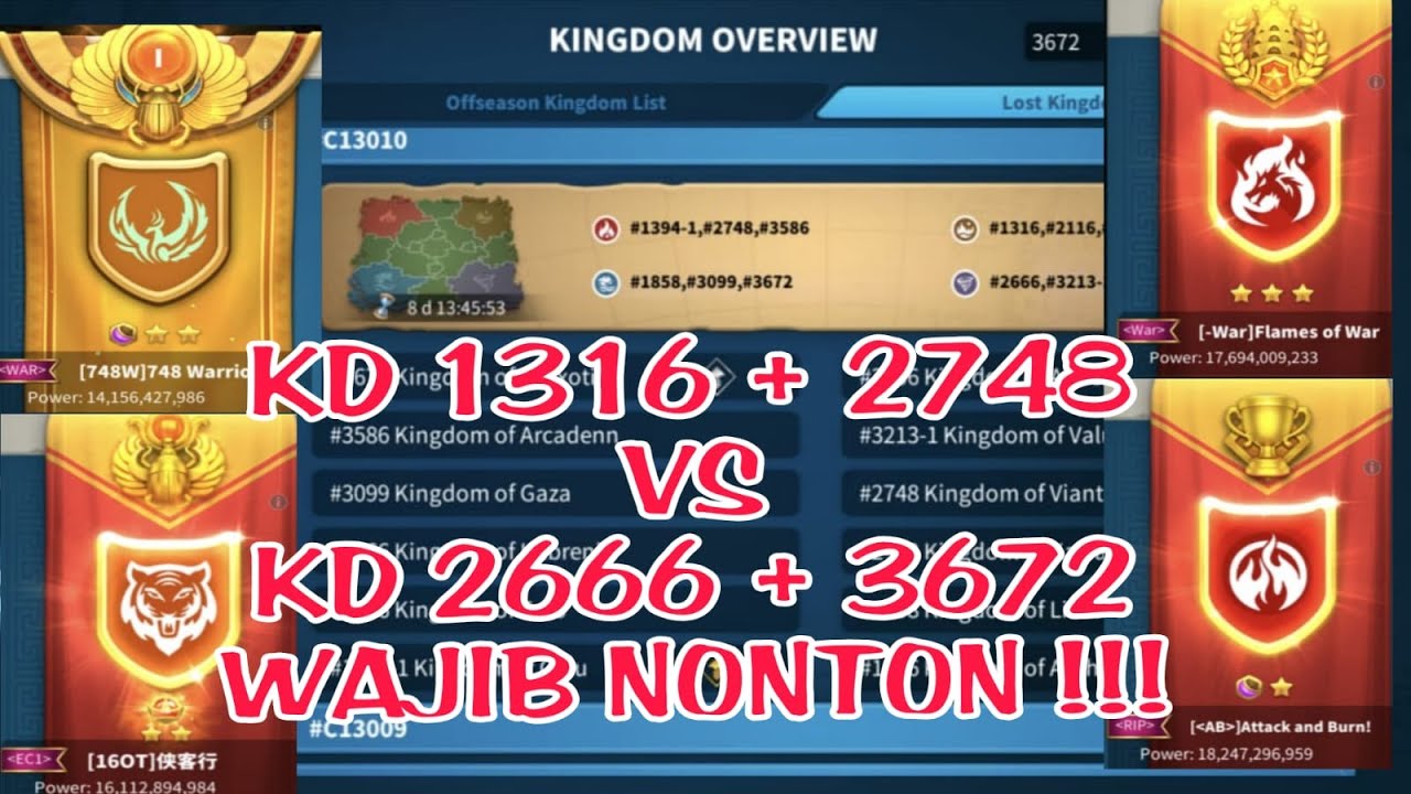 🔴 [LIVE STREAMING]NONTON WAR ZONA 5 KD 1316+2748 VS 2666+3672!!!