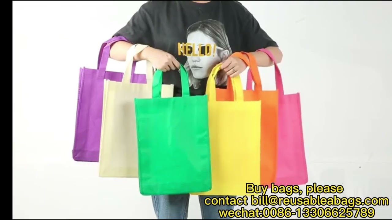 custom nonwoven printed tote eco grocery bag wholesale printable