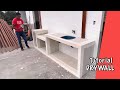 Hacer mesa de fibrocemento para la terraza de una casa, ideas creativas para el hogar