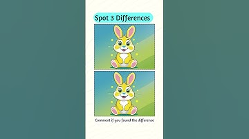 Only 1% People Can Spot the 3 Differences? | Sharp Eyes 🐰🐰 #49 #New #shorts #kids #puzzles #ytshorts