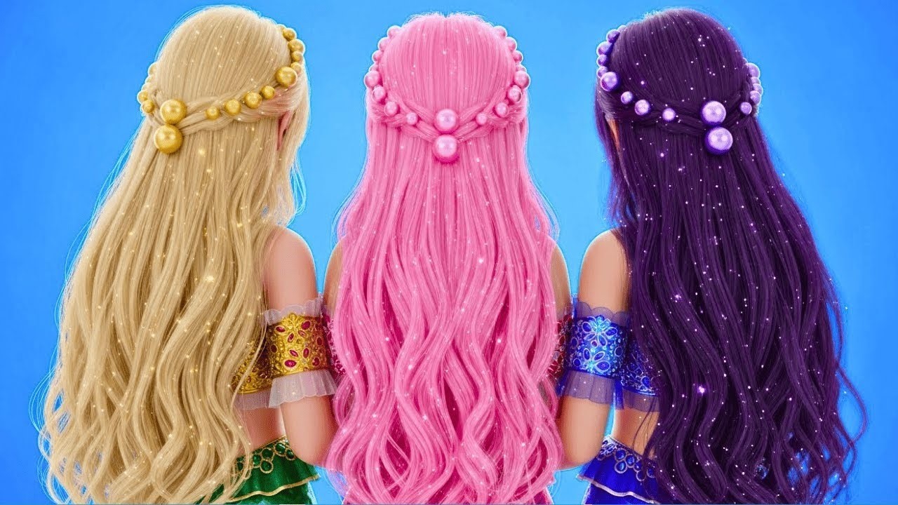 Pink Hair for MERMAID 💖 Gorgeous Mermaid Makeover