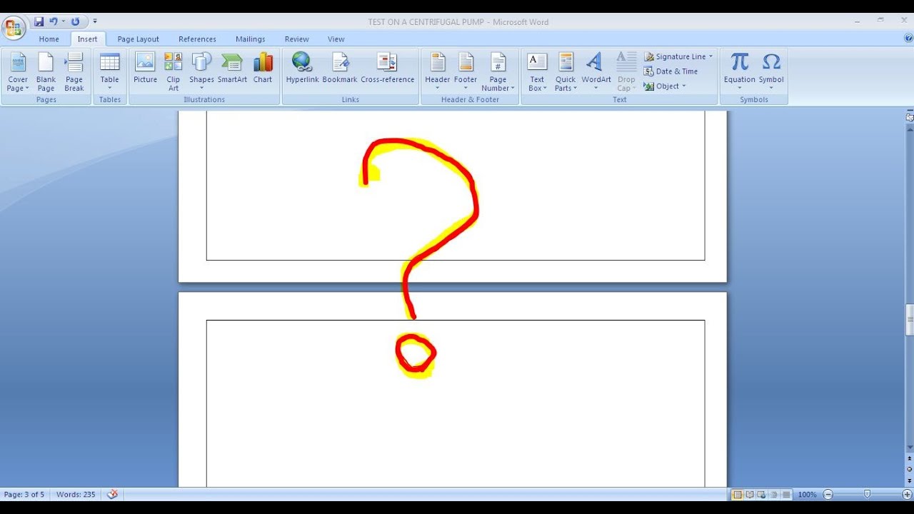 How to remove a blank page ? - Ms Word - YouTube