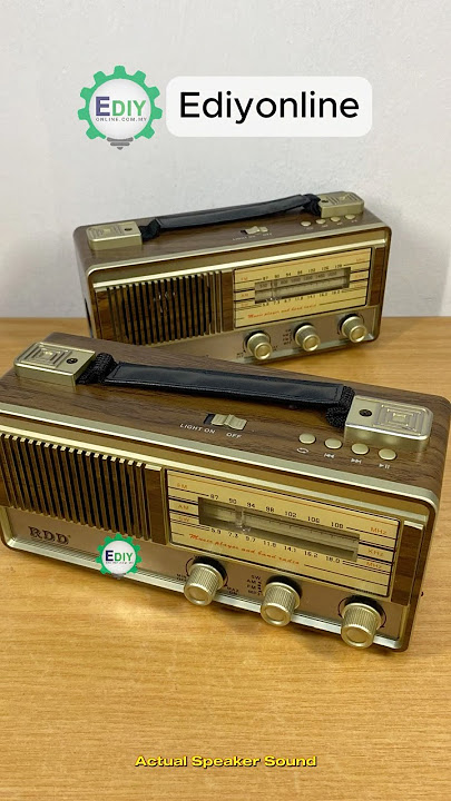 Vintage Rechargeable FM Radio Bluetooth Speaker Wireless Retro Bass MP3 Music Player USB TF AUX IN