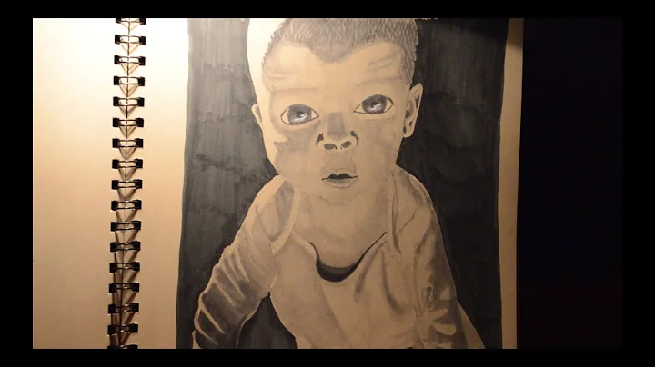 Real Time Portrait Drawing using Copic Markers on Toned Tan Paper |  No music, No Commentary