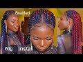 Elastic Band Method: Braided Lace Frontal Wig Installation ( No Glue )