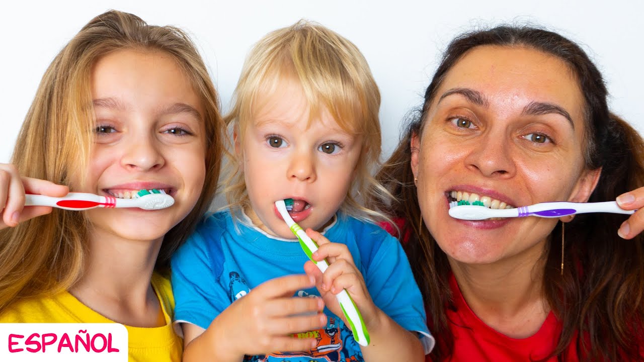 Así es como nos lavamos los dientes | Canción infantil por Sunny Kids Songs Español