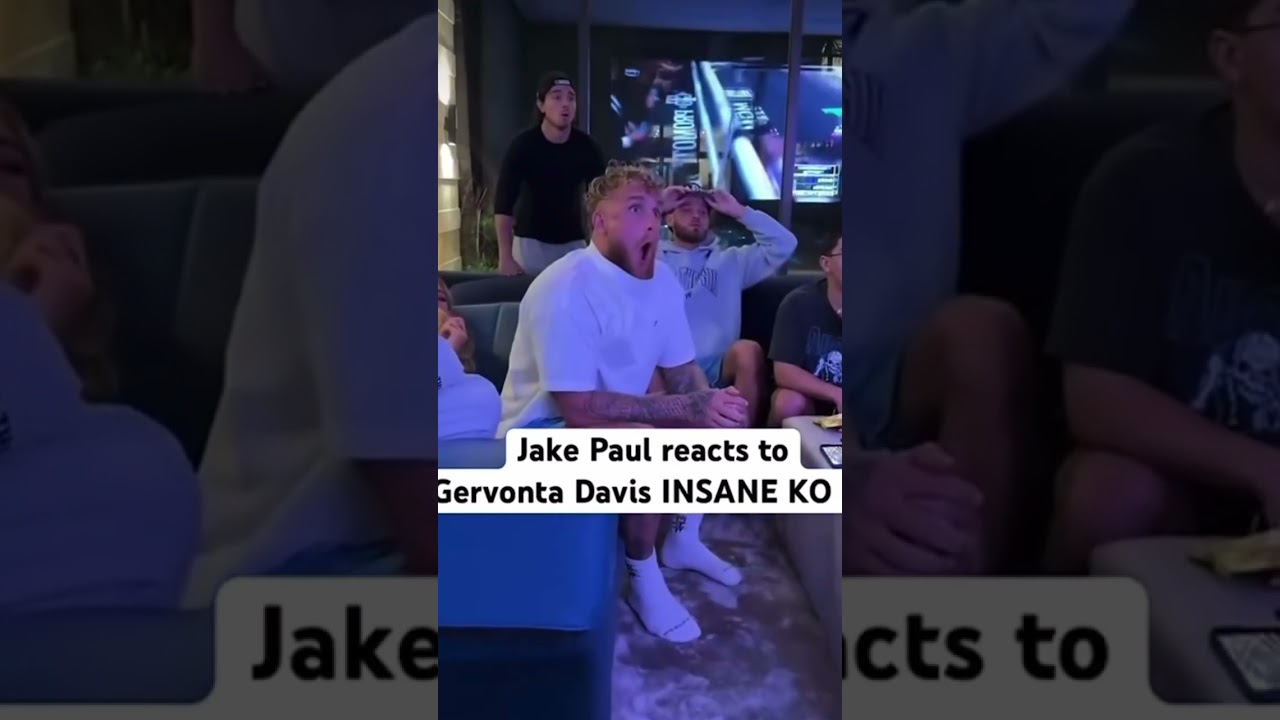 Jake Paul Reacts to Gervonta Davis Deadly Knockout Over Frank Martin 🥊