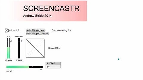 Max/MSP Screencast / Desktop Capture Patch Demonstration