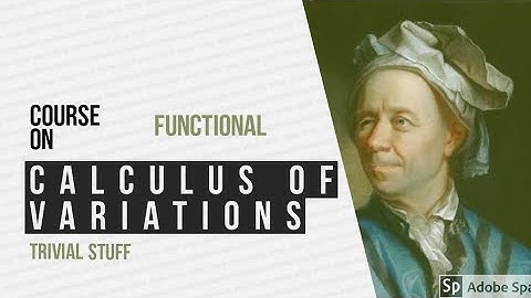 Functional : Calculus Of Variations