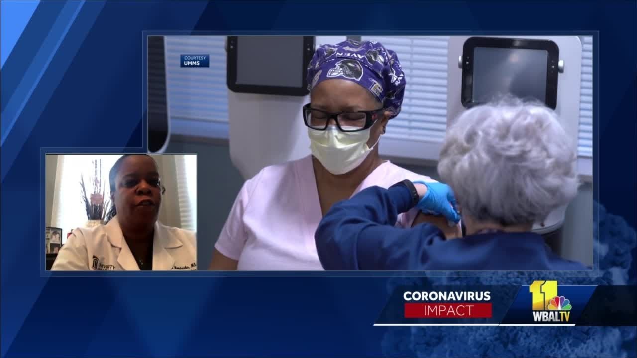 Registered nurse is one of the first in Maryland to receive coronavirus vaccine
