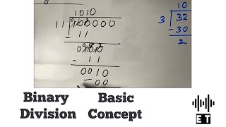 Binary Division - Basic Concept