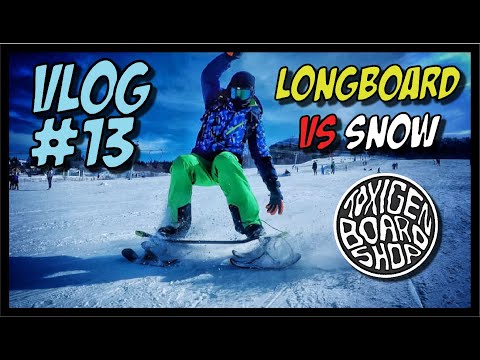 VLOG #13 - ლონგბორდი თოვლში? - longboarding in snow