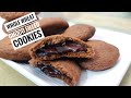 Chocolate filled cookies eggless  microwave convection recipe  dark fantasy biscuit recipe