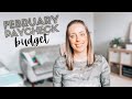 February 2021 PAYCHECK BUDGET | How to Budget When Your Income Changes Each Month