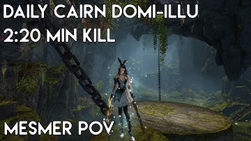 Gw2 [qT] Daily Cairn the Indomitable 2:20 min Kill [5:40 min left] | Mesmer PoV