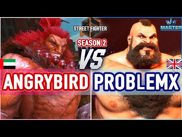 SF6 🔥 Angrybird (Akuma) vs ProblemX (Zangief) 🔥 SF6 High Level Gameplay class=