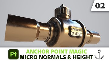 Anchor Point Magic 02 - Micro Normals & Micro Height in Substance 3D Painter | Adobe Substance 3D