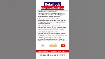 Retail Job Interview Questions and Answers | Quick Guide