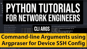 Python for Network Engineers : Argparse Commandline arguments to configure Network Devices over SSH