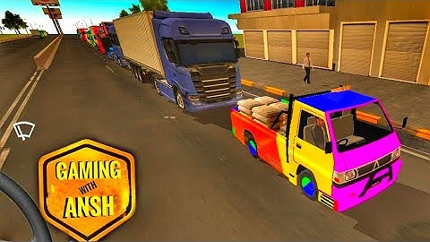 IDBS Pickup simulator #2 construction transporter minitruck game Android gameplay HD #gamingwithansh