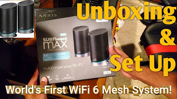 ARRIS mAX Pro SURFboard Max Pro Wireless AX11000 Tri Band WiFi6 Mesh System! : UNBOXING & Set Up!