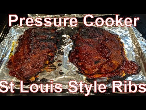 How to Cook St. Louis Style Ribs with Instant Pot Pressure Cooker and Oven - YouTube