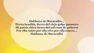 Video thumbnail of "HABLAME DE MARACAIBO CON LETRA"