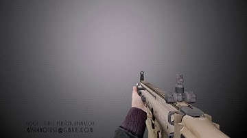 SCAR-H Animations set (idle, show, shoot, reload)
