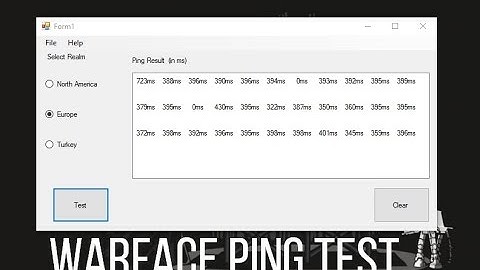 Warface Ping Test Tool | Download Link & Source (Visual Studio Project)
