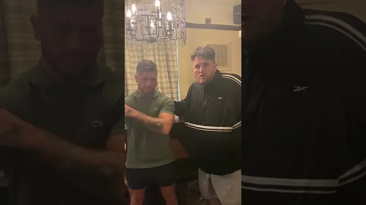 DOUGIE JOYCE and PAUL JOYCE talking after fight DO...