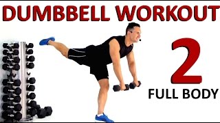 FULL BODY WEIGHTS WORKOUT No.2 with a pair of dumbbells. Interactive exercises! screenshot 4