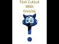 Adobe Express Text Cutout Effect with Remove Background and Erase and Quick Select for Transparent