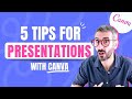 5 tips to create better PRESENTATIONS with Canva