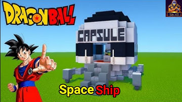 Building a Capsule Corp Space Ship for show "Dragon Ball z" in Minecraft