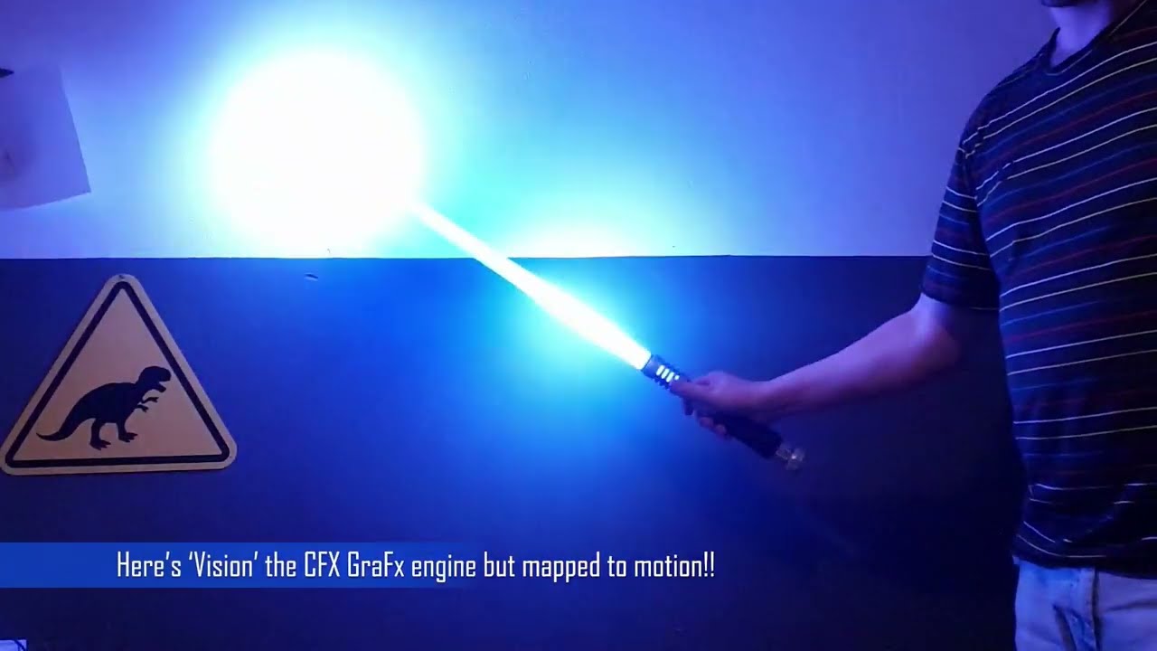 Crystal focus 10 (CFX) unstable effect 'Vision' - GraFx engine mapped to blade motion!!!