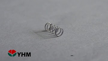 CNC Spring Machine CF-310-WD 0.2mm narrow close-end compression spring- 360pcs/min- YHM