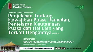 PENJELASAN KEWAJIBAN PUASA (Bagian 4)